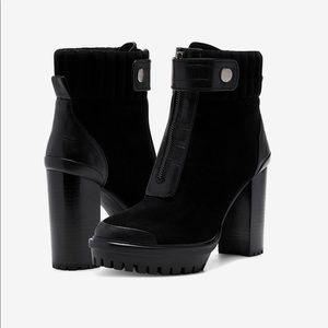 Vince Camuto Eberla Booties, Size 6, Black Suede, BRAND NEW WRAPPED IN BOX!